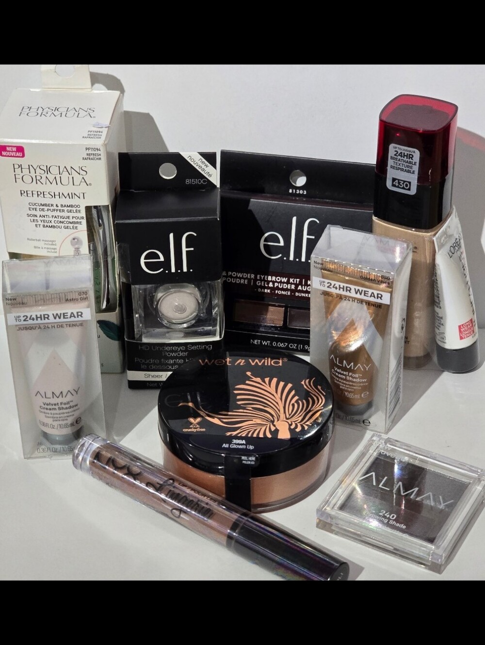 Makeup Lot - Almay E.l.f. Eye Shadow/lip Gloss In Multiple Colors- New/Sealed